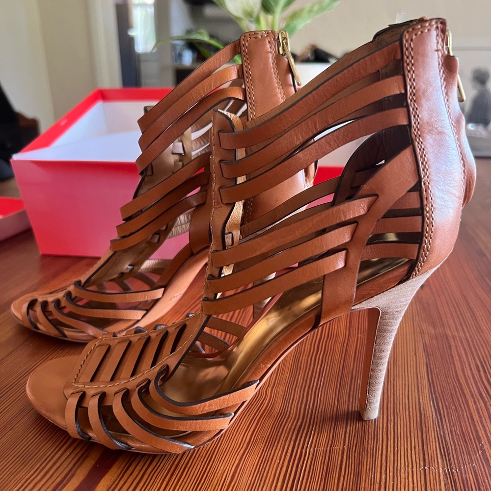 Coach Lucy Vegan Leather Heels